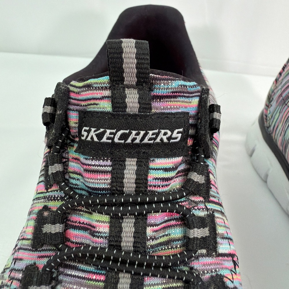 Skechers Flex Appeal 2.0 High Energy Multi Color Knit Bungee Sneakers Womens 5 - Picture 2 of 16